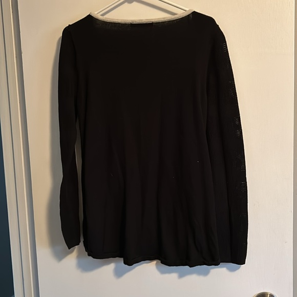 Lovely mixed jersey knit sweater - Picture 3 of 3